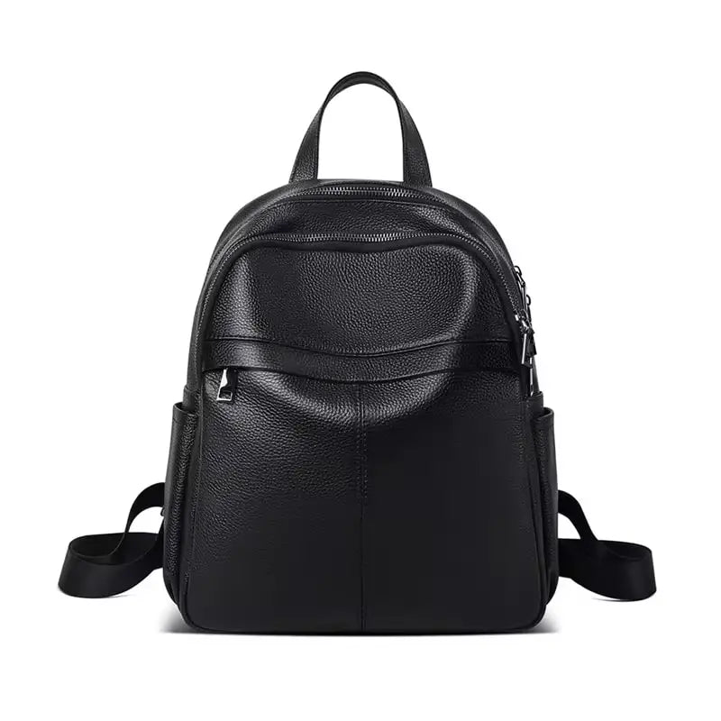 FOXER Women's Split Leather Multi-Function Backpack Lady Vintage Phone Pouch Pack Female School Bags High Quality Travel Bagpack