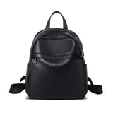 FOXER Women's Split Leather Multi-Function Backpack Lady Vintage Phone Pouch Pack Female School Bags High Quality Travel Bagpack