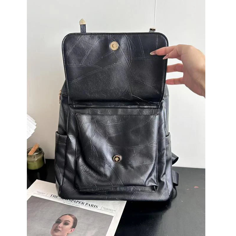 FOXER Brand Fashion Women's Travel Backpack Large Capacity Waterproof Shoulder Bag Casual Female Multi-layer Multifunctional Bag