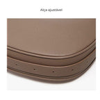 BOLSA FEMININA DE OMBRO FOXER FEITA EM COURO LEGÍTIMO MODELO LUNÉRA BROWN