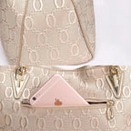 BOLSA FEMININA FOXER TRANVERSAL FEITA EM  COURO GENUÍNO MODELO ALMA GOLDEN