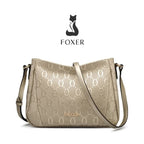 BOLSA FEMININA TRANSVERSAL  FOXER  FEITA EM COURO REFINADO MODELO VARENNA