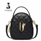 BOLSA FEMININA FOXER FEITA EM COURO MODELO JOLIE BLACK– LINHA PREMIUM