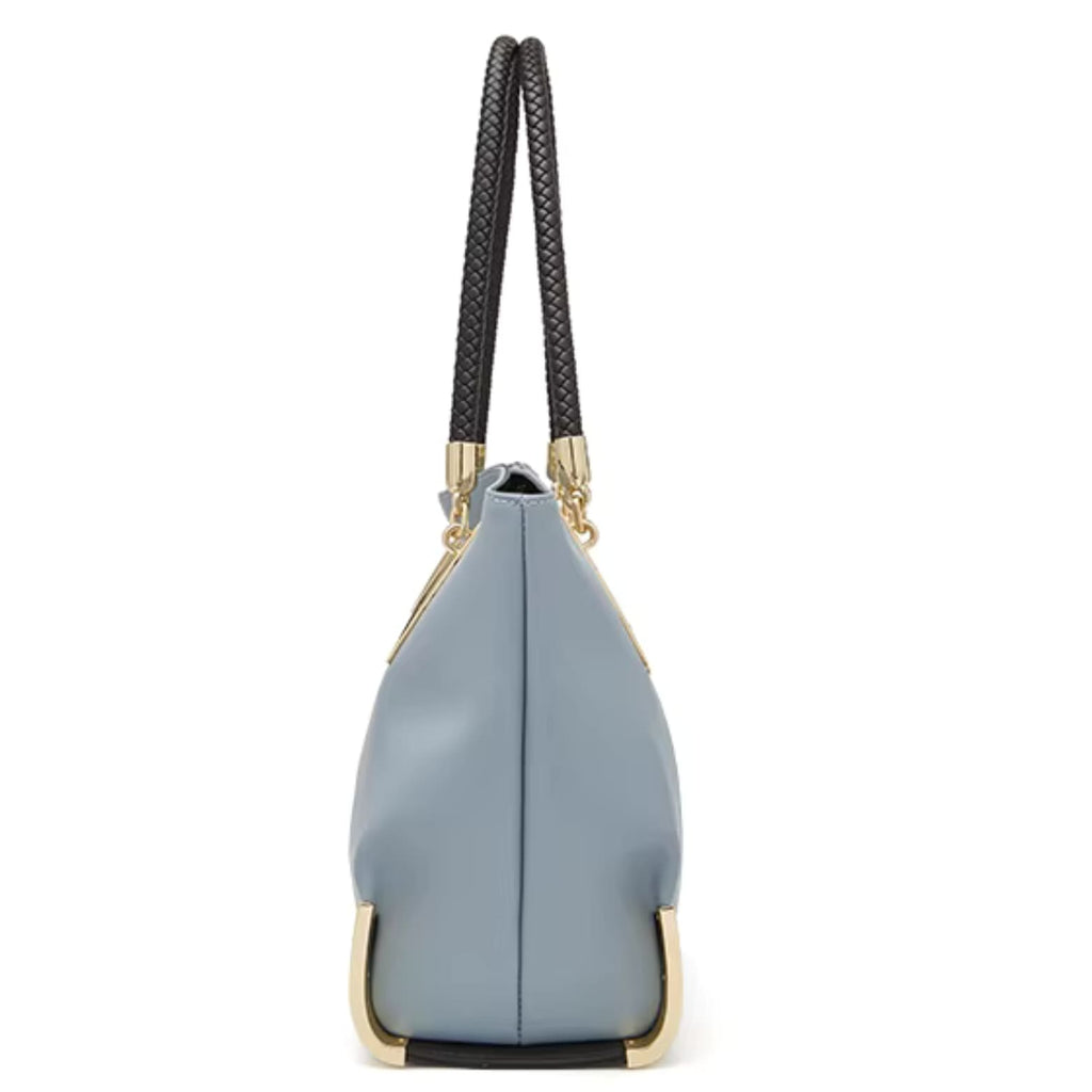 BOLSA FEMININA FOXER FEITA EM COURO GENUÍNO– MODELO CROWN LUXE BLUE