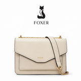 BOLSA FEMININA TYRANSVERSAL FOXER FEITA EM COURO REFINADO MODELO ARVELLE