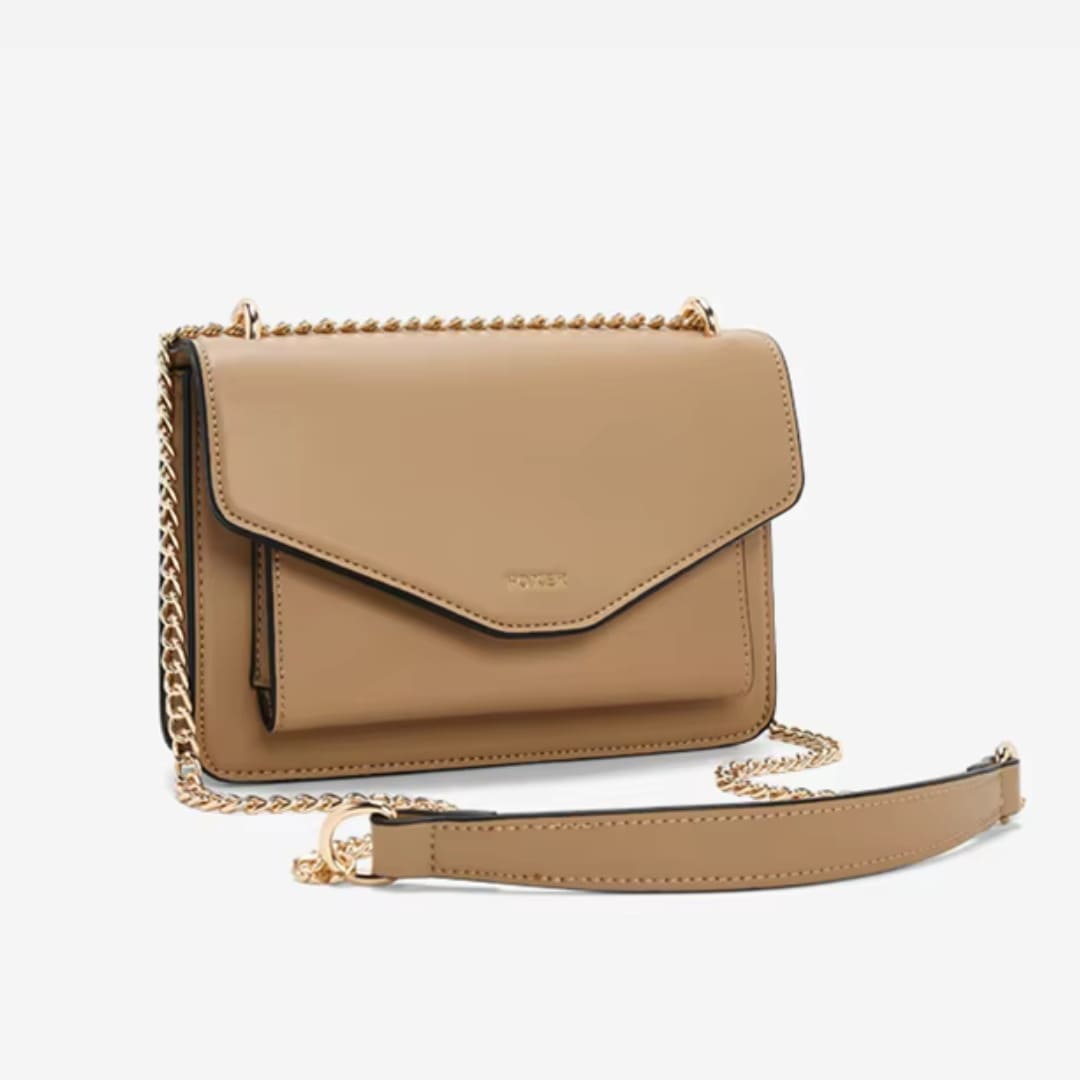 BOLSA FEMININA TYRANSVERSAL FOXER FEITA EM COURO REFINADO MODELO ARVELLE