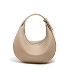 BOLSA FEMININA DE OMBRO FOXER FEITA EM COURO LEGÍTIMO MODELO LUNÉRA BEIGE
