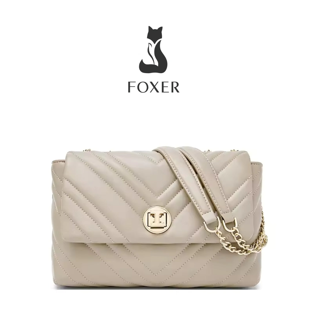 BOLSA FEMININA FOXER FEITA EM COURO GENUÍNO MODELO  CAMILLE PRESTIGE
