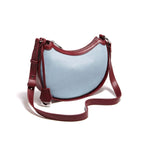 BOLSA FEMININA FOXER FEITA EM JEANS COM DETALHES EM COURO MODELO JEANS LUXE