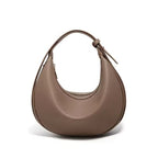 BOLSA FEMININA DE OMBRO FOXER FEITA EM COURO LEGÍTIMO MODELO LUNÉRA BROWN