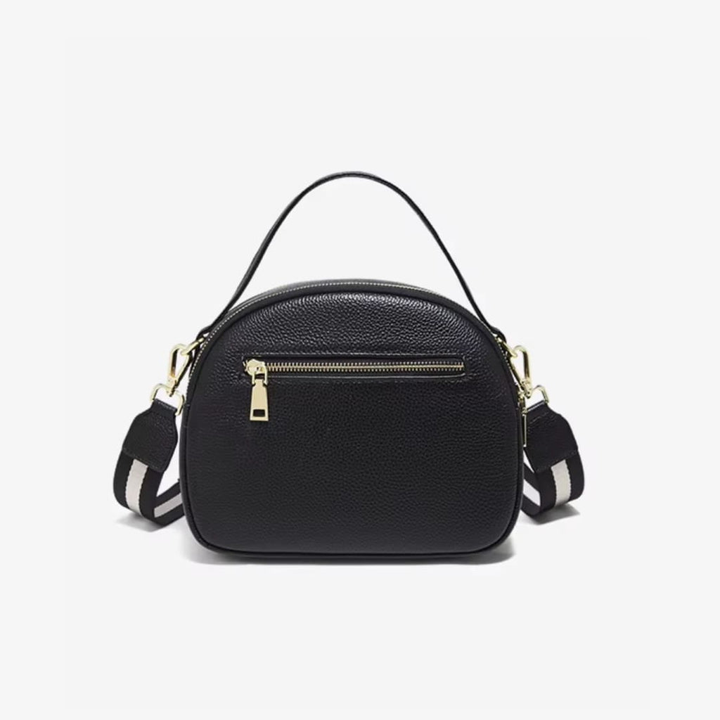 BOLSA FEMININA FOXER FEITA EM COURO GEMUÍNO MODELO RIVELLE BLACK