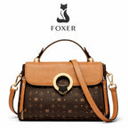 Bolsa Feminina Transversal Foxer Feita Em Couro Legítimo  Modelo Vintage Lux
