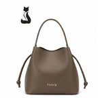 BOLSA FEMININA FOXER FEITA EM COURO MODELO  RAVELLE  BEIGE