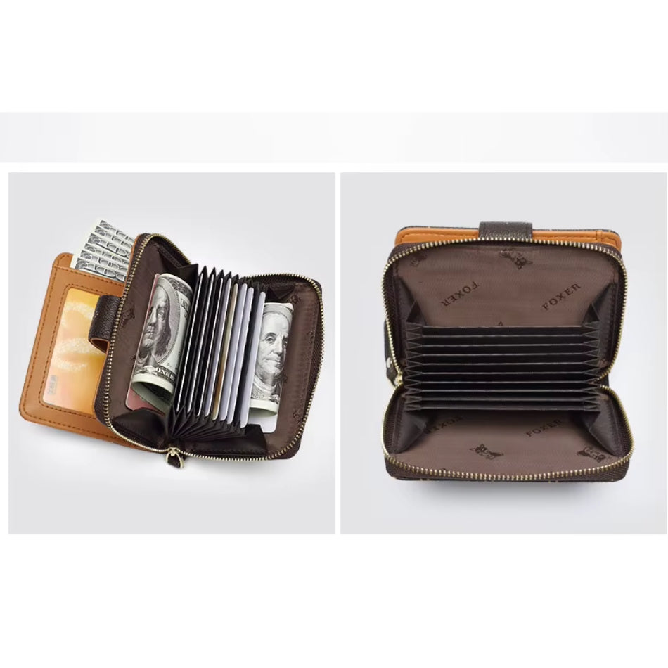 CARTEIRA FEMININA  FOXER FEITA EM COURO MODELO AVENUE MINI