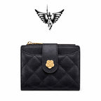 CARTEIRA FEMININA CURTA  FEITA EM COURO GENUÍNO MODELO ÉLORA -LINHA  WILLIAM POLO