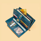 CARTEIRA FEMININA FEITA EM COURO GENUÍNO  MODELO FLEUR LUXE- LINHA WILLIAM POLO