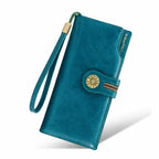 CARTEIRA FEMININA FEITA EM COURO GENUÍNO  MODELO FLEUR LUXE- LINHA WILLIAM POLO