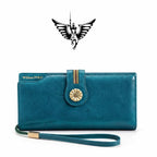 CARTEIRA FEMININA FEITA EM COURO GENUÍNO  MODELO FLEUR LUXE- LINHA WILLIAM POLO