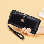 CARTEIRA FEMININA FEITA EM COURO GENUÍNO  MODELO FLEUR LUXE- LINHA WILLIAM POLO