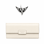 CARTEIRA FEMININA FEITA EM COURO GENUÍNO  MODELO IVORY ÉLÉGANCE- LINHA WILLIAM POLO