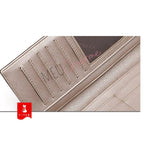 CARTEIRA FEMININA LONGA FOXER FEITA EM CORO REFINADO MODELO MADELEINE