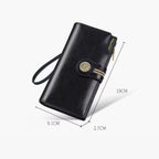 CARTEIRA FEMININA FEITA EM COURO GENUÍNO  MODELO FLEUR LUXE- LINHA WILLIAM POLO