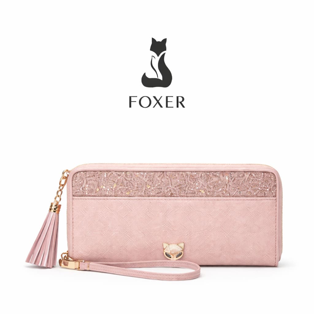 CARTEIRA FEMININA  FOXER FEITA EM COURO GENUÍNO MODELO  VELISSE ROSÉ