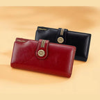 CARTEIRA FEMININA FEITA EM COURO GENUÍNO  MODELO FLEUR LUXE- LINHA WILLIAM POLO