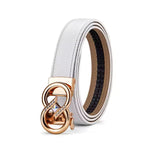 CINTO FEMININO FEITO EM COURO GENUÍNO MODELO ARVELLI REWHITE- LINHA WILLIAMPOLO