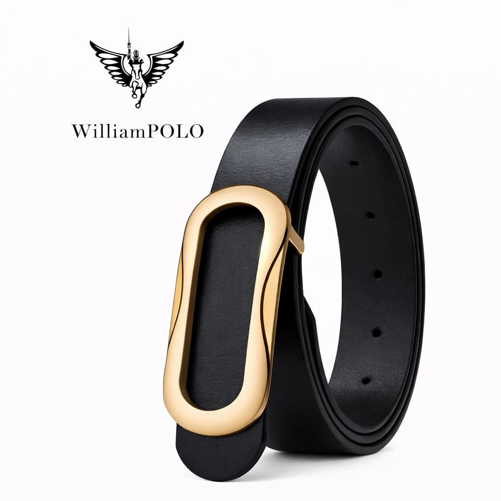 CINTO FEMININO FEITO EM COURO LEGÍTIMO MODELO  SANTELLE – LINHA WILLIAMPOLO