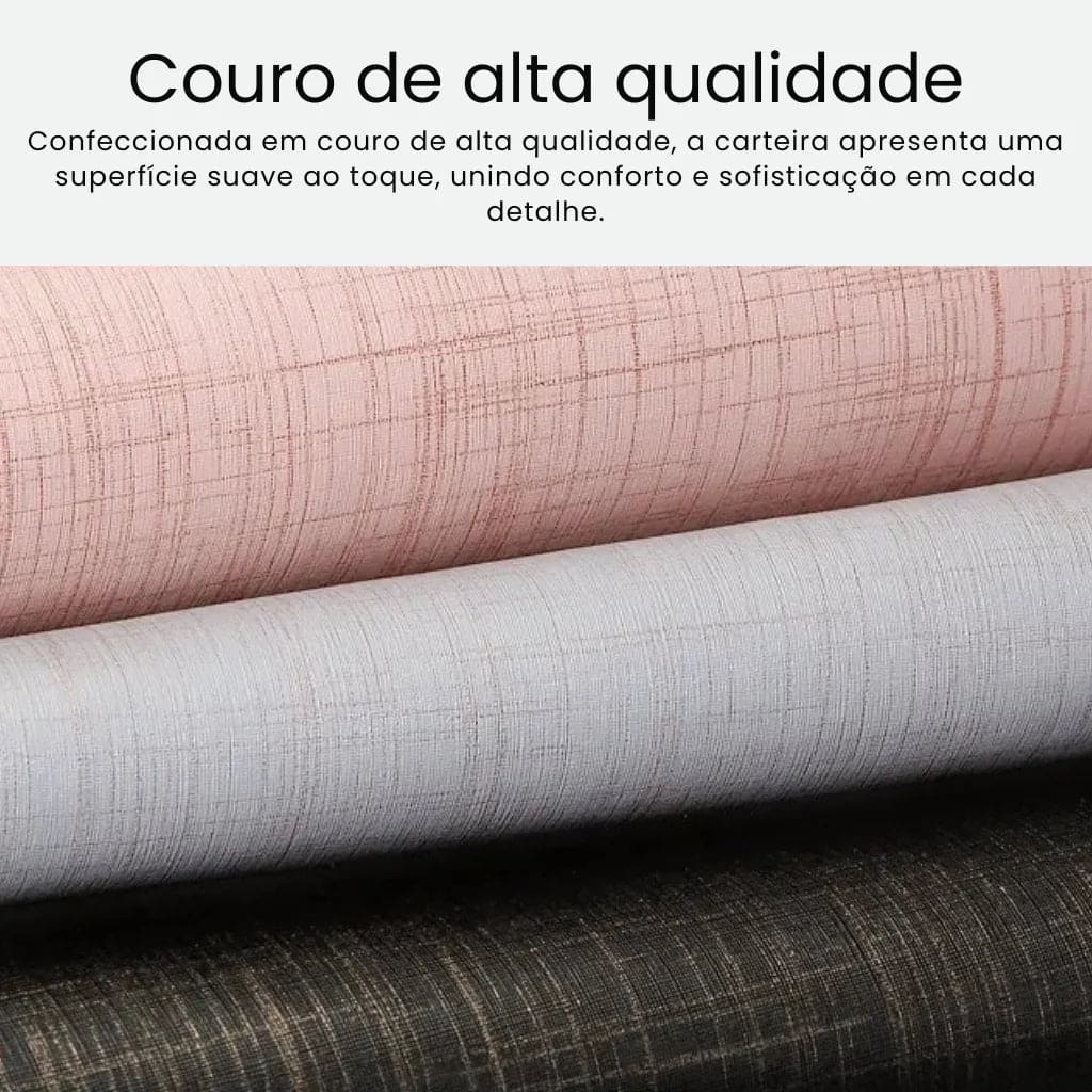 CARTEIRA FEMININA FOXER FEITA EM COURO GENUÍNO MODELO DALPHNE