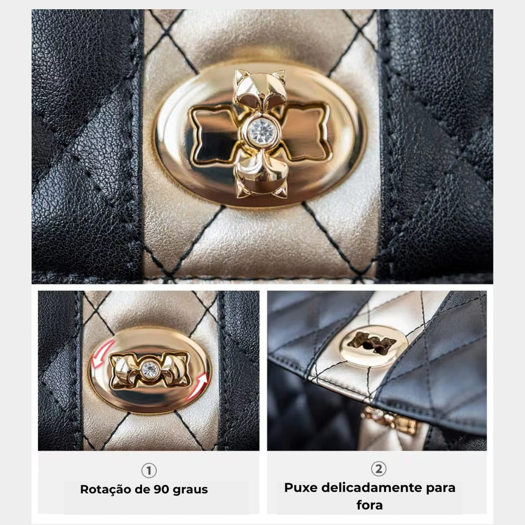 BOLSA FEMININA FOXER FEITA EM COURO GENUÍNO – MODELO BELLA TRELLUXE