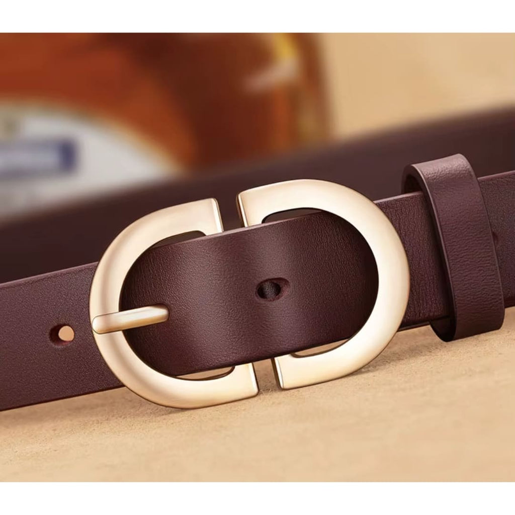 CINTO FEMININO  FEITO EM COURO  LEGÍTIMO MODELO CÉLINEA BLACK – LINHA WILLIAMPOLO