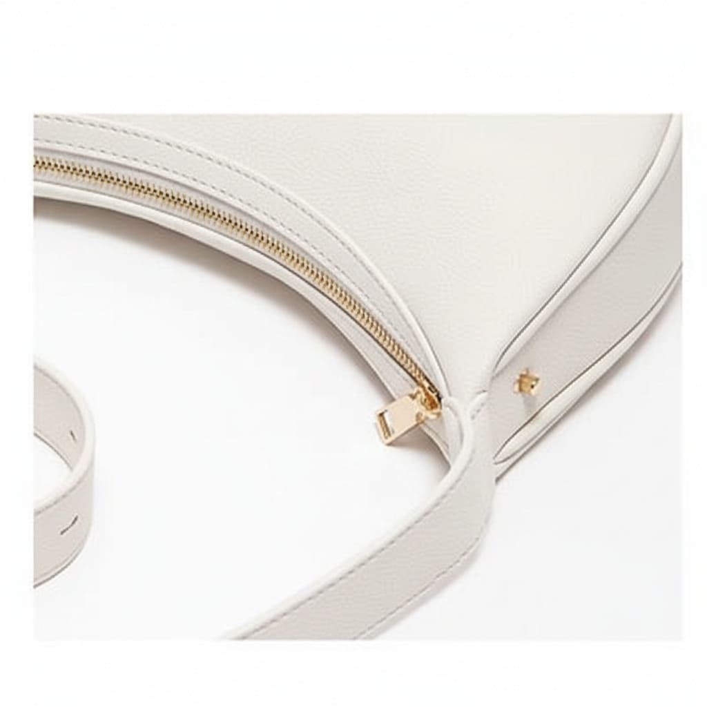 BOLSA FEMININA DE OMBRO FOXER FEITA EM COURO LEGÍTIMO MODELO LUNÉRA WHITE