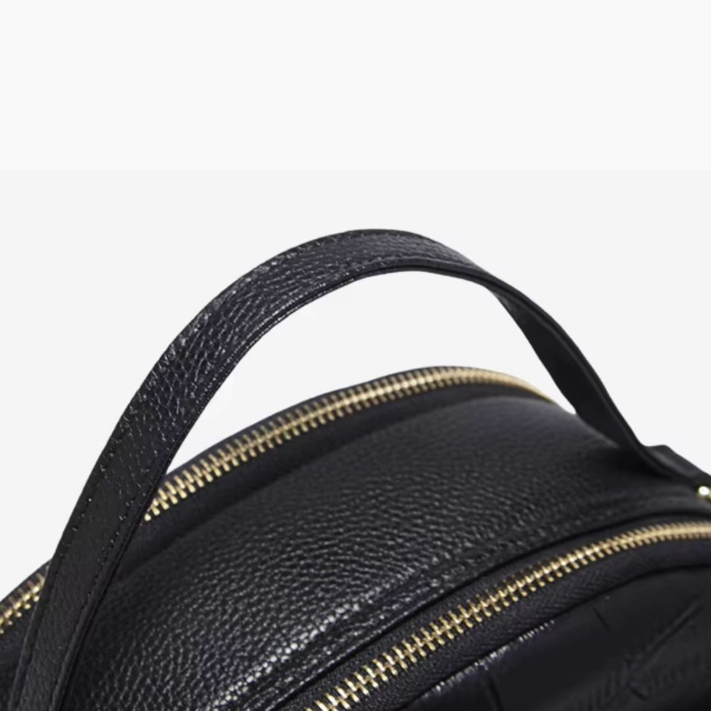 BOLSA FEMININA FOXER FEITA EM COURO GEMUÍNO MODELO RIVELLE BLACK