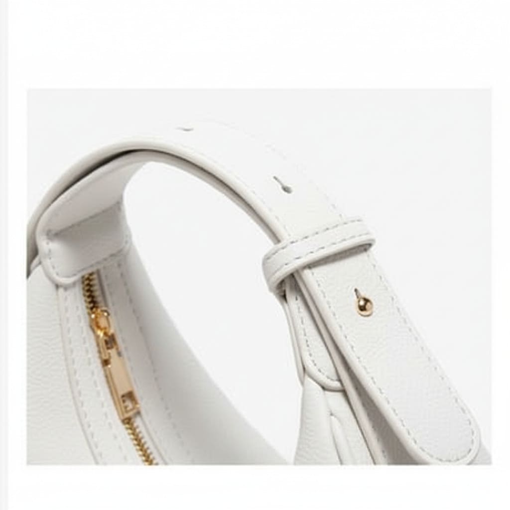 BOLSA FEMININA DE OMBRO FOXER FEITA EM COURO LEGÍTIMO MODELO LUNÉRA WHITE