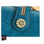 CARTEIRA FEMININA FEITA EM COURO GENUÍNO  MODELO FLEUR LUXE- LINHA WILLIAM POLO