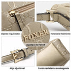 BOLSA FEMININA TRANSVERSAL  FOXER  FEITA EM COURO REFINADO MODELO VARENNA