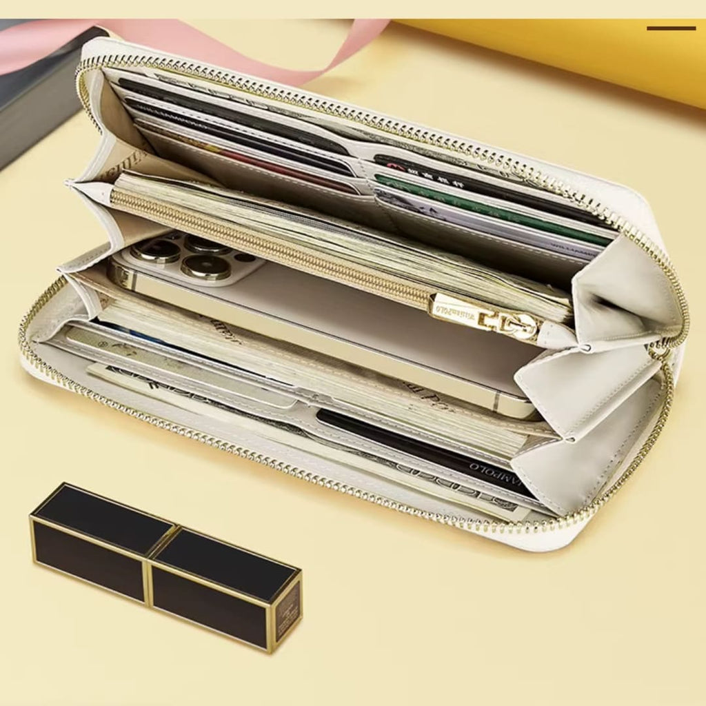 CARTEIRA FEMININA FEITA EM COURO GENUÍNO MODELO  RIVOLÉE – LINHA  WILLIAM POLO