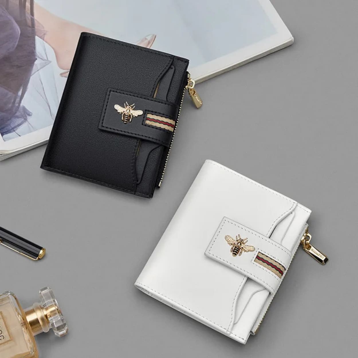 CARTEIRA FEMININA EM COURO GENUINO MODELO ICONIC -LINHA WILLIAM POLO