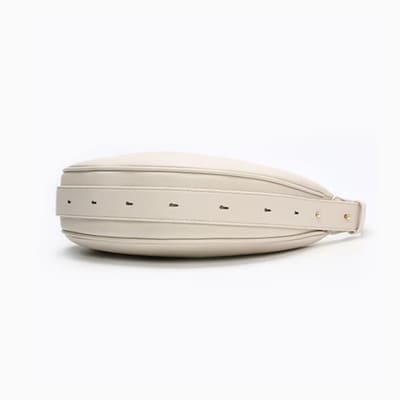 BOLSA FEMININA DE OMBRO FOXER FEITA EM COURO LEGÍTIMO MODELO LUNÉRA WHITE