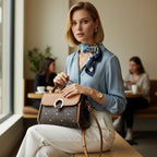 Bolsa Feminina Transversal Foxer Feita Em Couro Legítimo  Modelo Vintage Lux