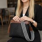 BOLSA FEMININA TRANSVERSAL  FOXER MODELO ALTHÉA  BLACK