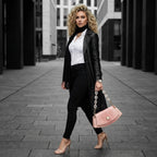 BOLSA FEMONINA FOXER TRANSVERSAL FEITA EM COURO GENUÍNO MODELO ROSE LUMIÈRE