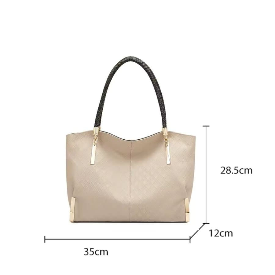 BOLSA FEMININA EM COURO LEGÍTIMO FOXER MODELO VELLUTO BEIGE