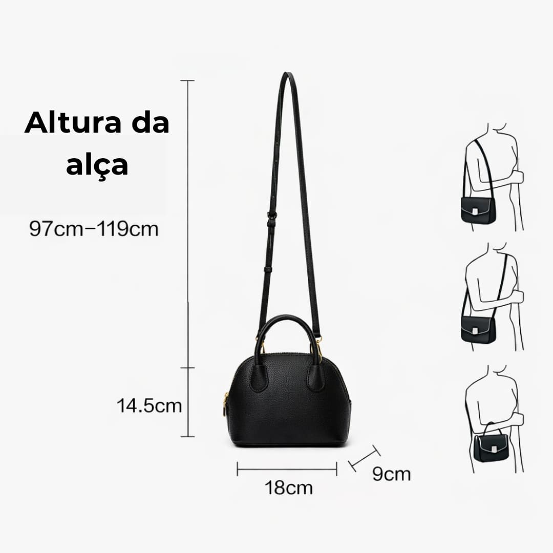 BOLSA DE OMBRO FEMININA FOXER MODELO MARCELLINE TREILLIS