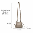BOLSA FEMININA FOXER FEITA EM COURO MODELO  RAVELLE  BEIGE