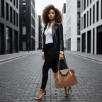 BOLSA FEMININA FOXER FEITA EM COURO GENUÍNO MODELO SAINT-GERMAIN BROWN