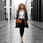 BOLSA FEMININA FOXER TRABSVERSAL  FEITA EM COURO REFINADO MODELO CHARLOTTE BROWN