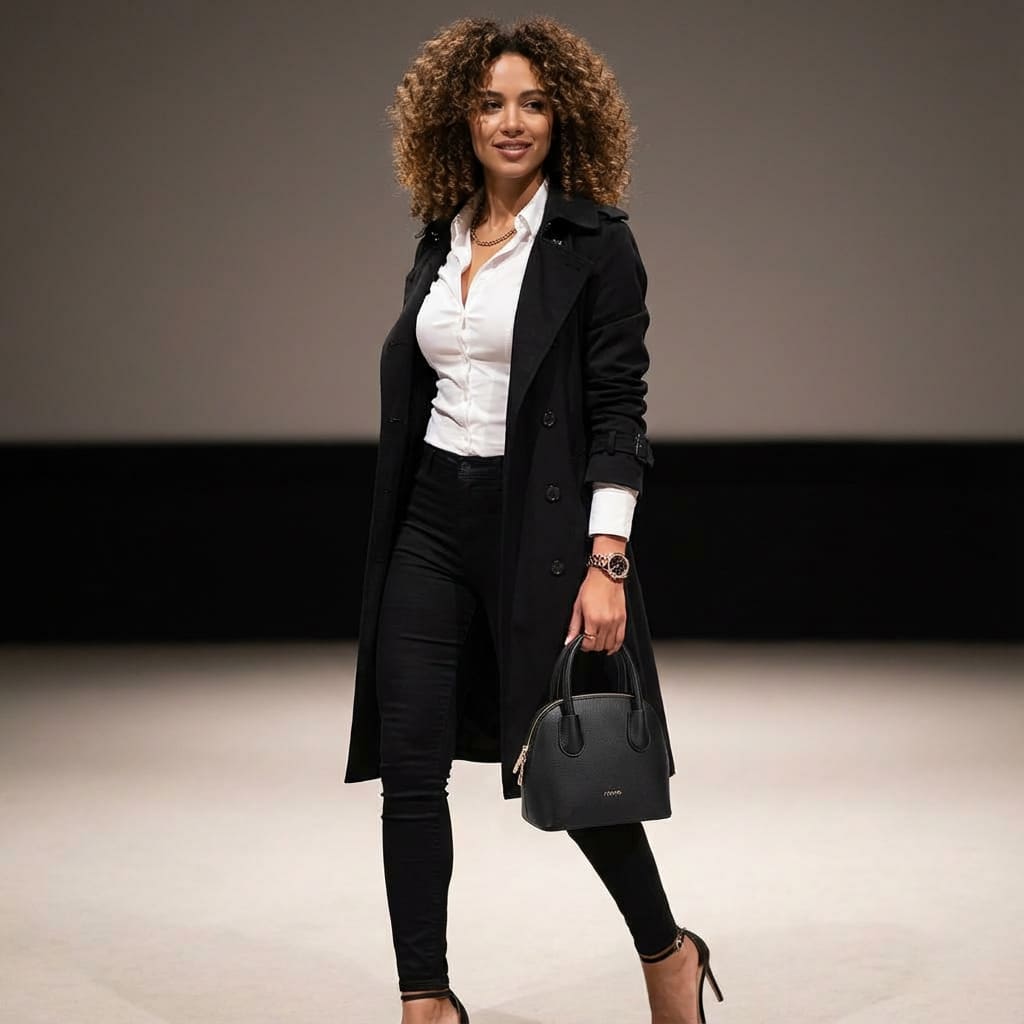 BOLSA FEMININA TRANSVERSAL FOXER FEITA EM COURO GENUÍNO MODELO AMÉLIE BLACK